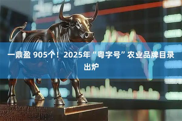 一鼎盈 905个！2025年“粤字号”农业品牌目录出炉